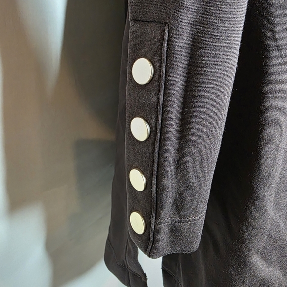 Chicos Womens Brown Long Sleeve Blouse Chicos Size 0 Small - Picture 4 of 6